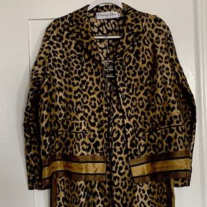 Christian Dior RTW Cheetah Silk Pajama Set